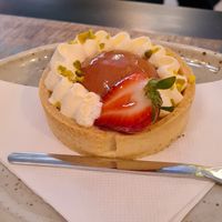Strawberry and cream tartlets- wow!!! at Palo Verde in Prague