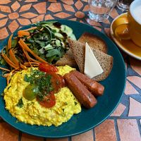 Scrambled tofu at Palo Verde in Prague