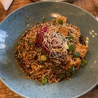 Main dish from lunch menu at Palo Verde in Prague