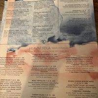 Food menu   at Palo Verde in Prague