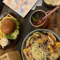 Pokebowl, ravioli, crispy burger menu  at Palo Verde in Prague