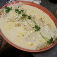 Mushroom ravioli at Palo Verde in Prague