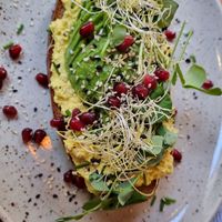 Tofuspread, Avodaco sandwich at Palo Verde in Prague
