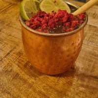 Raspberry Moscow Mule at Palo Verde in Prague