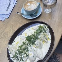 Mushroom ravioli  at Palo Verde in Prague