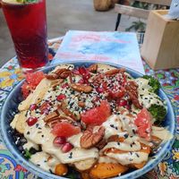 Palo Verde Bowl and a homemade lemonade. at Palo Verde in Prague