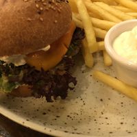 Double cheeseburger  at Palo Verde in Prague