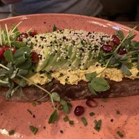 Tofu avo toast  at Palo Verde in Prague