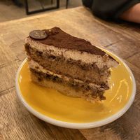 Tiramisu cake  at Palo Verde in Prague