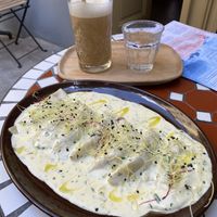 Mushroom tortellini  at Palo Verde in Prague