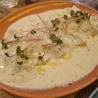 Mushroom ravioli at Palo Verde in Prague