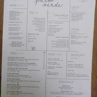 Getränke at Palo Verde in Prague