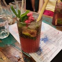 Raspberry mojito at Palo Verde in Prague