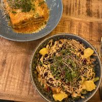 lasagna and the bowl  at Palo Verde in Prague