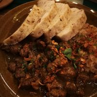 Czech classic veganized: tofu meat with cabbage and dumplings at Palo Verde in Prague