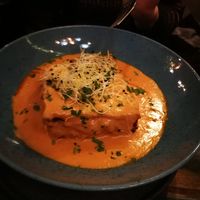 Vegan lasagne at Palo Verde in Prague