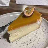 Passion fruit cheesecake  #Veganuary at Palo Verde in Prague