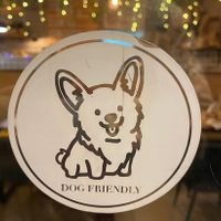 Fun dog friendly sticker  at Palo Verde in Prague