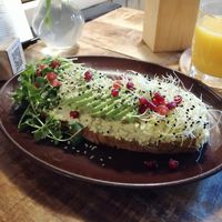 Avo & Tofu Toast at Palo Verde in Prague