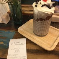 Vegan Oreo milkshake   at Palo Verde in Prague