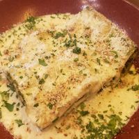 Spinash lasagna at Palo Verde in Prague