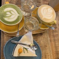 Drinks and cake  at Palo Verde in Prague