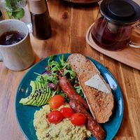 Scrambled tofu at Palo Verde in Prague
