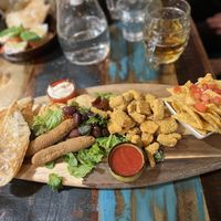 Tapas Sampler! It’s great and big.   at Palo Verde in Prague