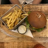 Bacon cheeseburger  at Palo Verde in Prague