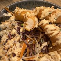 Vegan shrimp salad   at Palo Verde in Prague