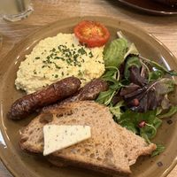 Scrambled tofu egg  at Palo Verde in Prague