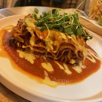 Red pesto lasagne   at Palo Verde in Prague