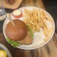 Chicken burger   at Palo Verde in Prague