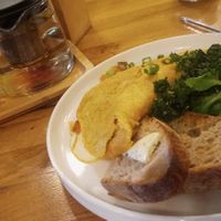 Kimchi omelette at Palo Verde in Prague