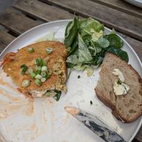 Kimchi omelette at Palo Verde in Prague