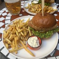 No-Chicken Burger  at Palo Verde in Prague