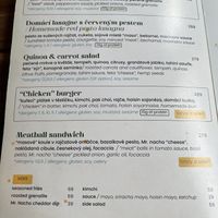 Excellent chicken burger   at Palo Verde in Prague