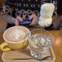 Hot chocolate with whipped cream at Palo Verde in Prague