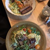 tofu scramble & tofu benedict  at Palo Verde in Prague