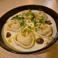 Mushroom tortellini at Palo Verde in Prague