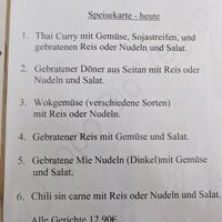 Speisekarte at Hippo Bio Vegan in Hannover