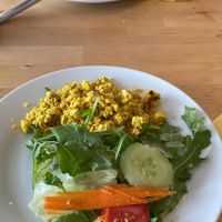 scrambled tofu. so good  at Hippo Bio Vegan in Hannover