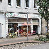 Mesas en el exterior at Hippo Bio Vegan in Hannover