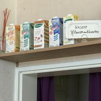 milk types  at Hippo Bio Vegan in Hannover