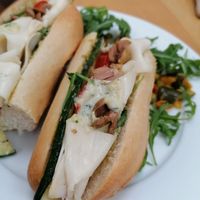 The roasted courgette sandwich at Embrace Cafe in North London