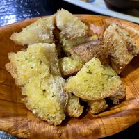 Garlic bread  at Minuteman Pizza in Uyuni