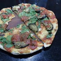 vegan pizza at Minuteman Pizza in Uyuni
