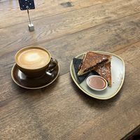 Toastie & Coffee  at The Press Book House in Newcastle