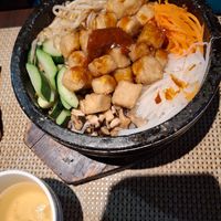 Vegan tofu teriyaki bibambap at Akasaka in Milton Keynes