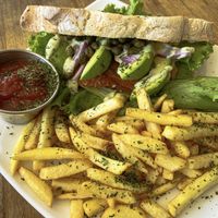 Sandwich was great at Karma in Jaco